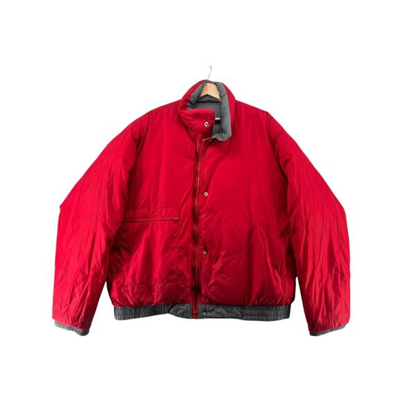 Vintage L.L. Bean Jim Whittaker Down Puffer Jacket Men’s L Gray Red USA - Picture 5 of 16